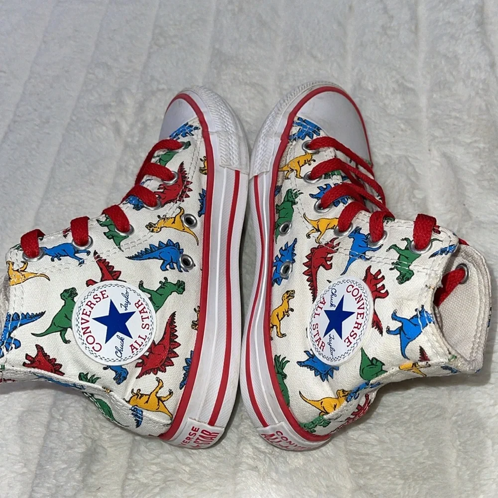 Dinosaur Print High Top Converse